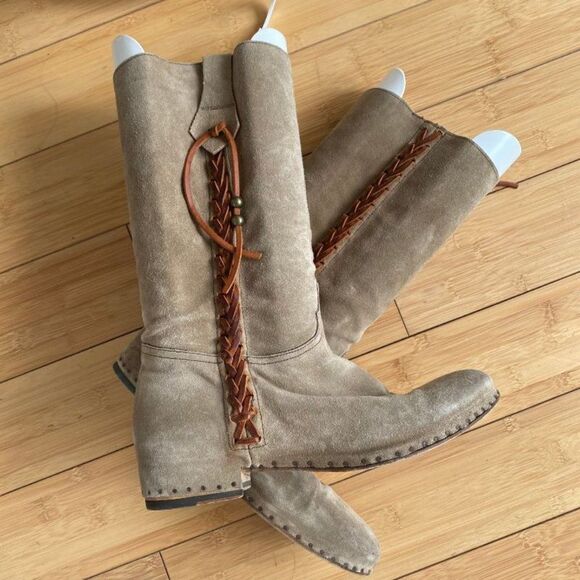 Silvano Sassetti suede knee high boots - Picture 1 of 8